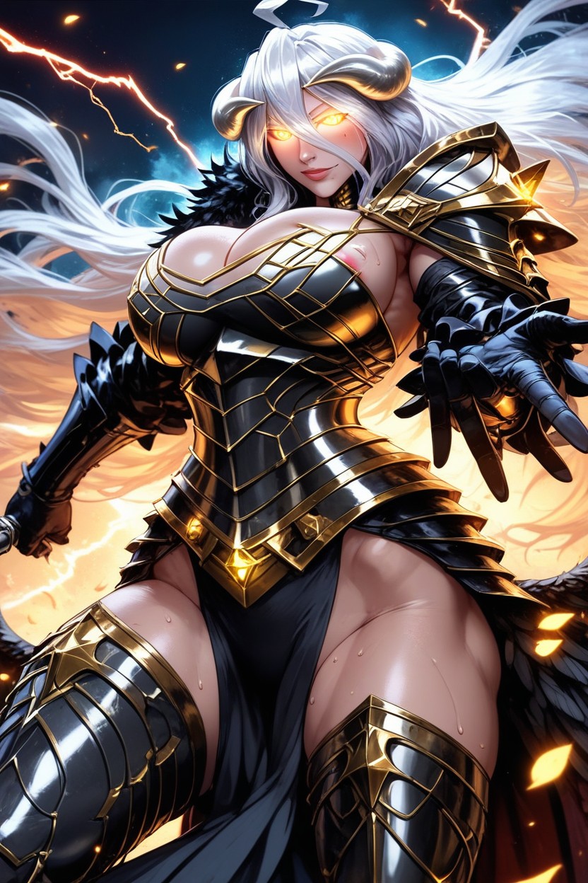 Skinny, Large Breast, Yellow Lightning Hentai AI Porn