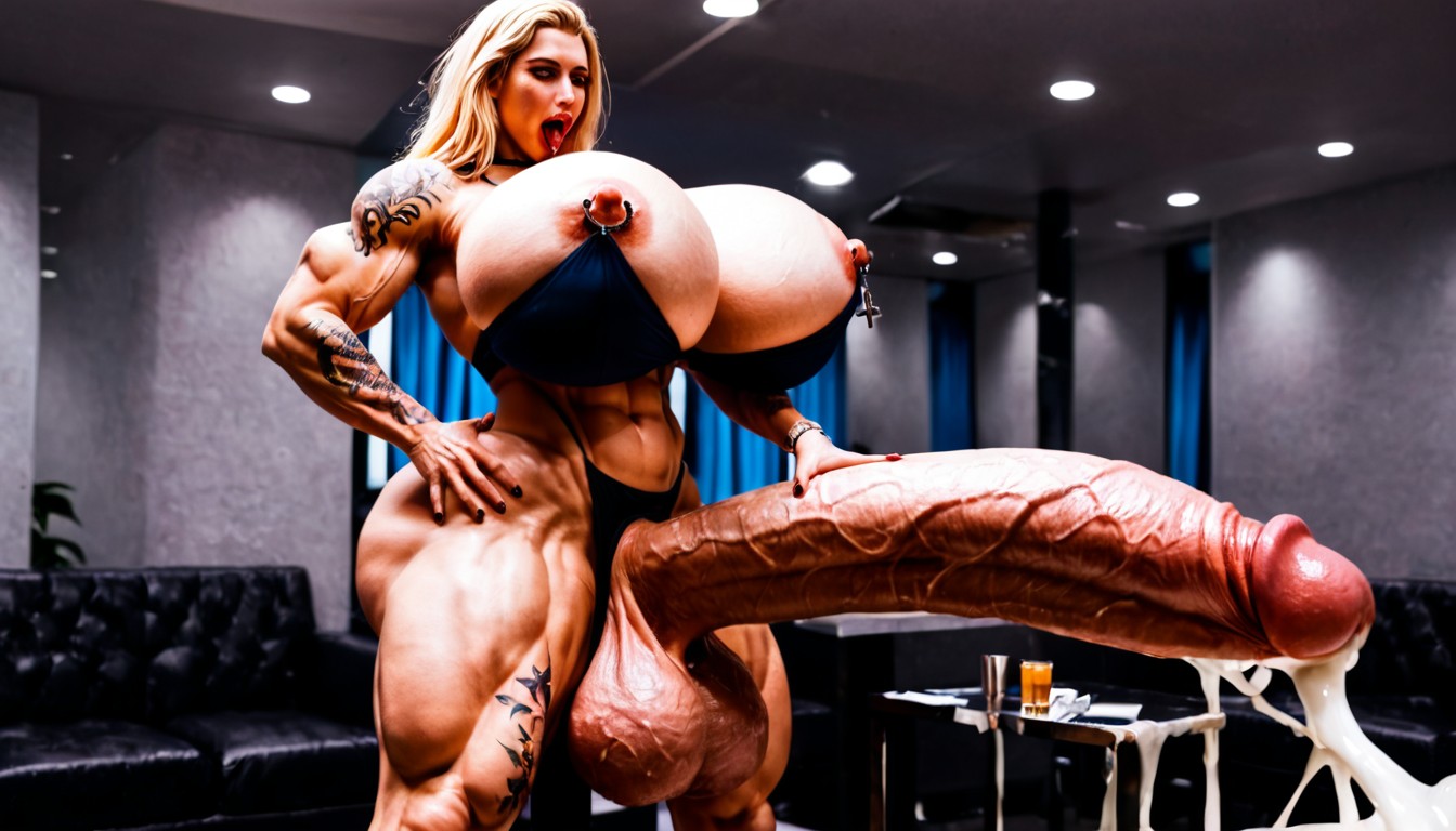 Huge Balls, Excessively Large Penis, 18+ Porno IA transsexuelle