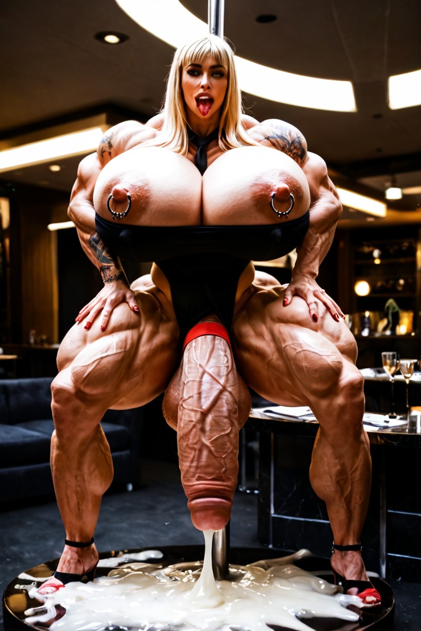 Massive Penis, Impossibly Large Cock, Veiny Balls Travesti IA Pornô