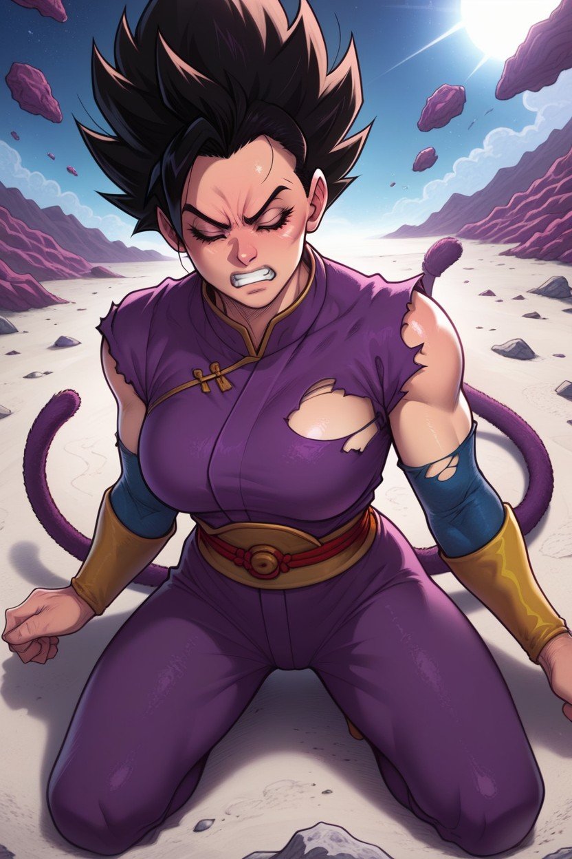 Saiyan Monkey Tail, Ancient Alien Arena, Medium BreastPorno IA Hentai