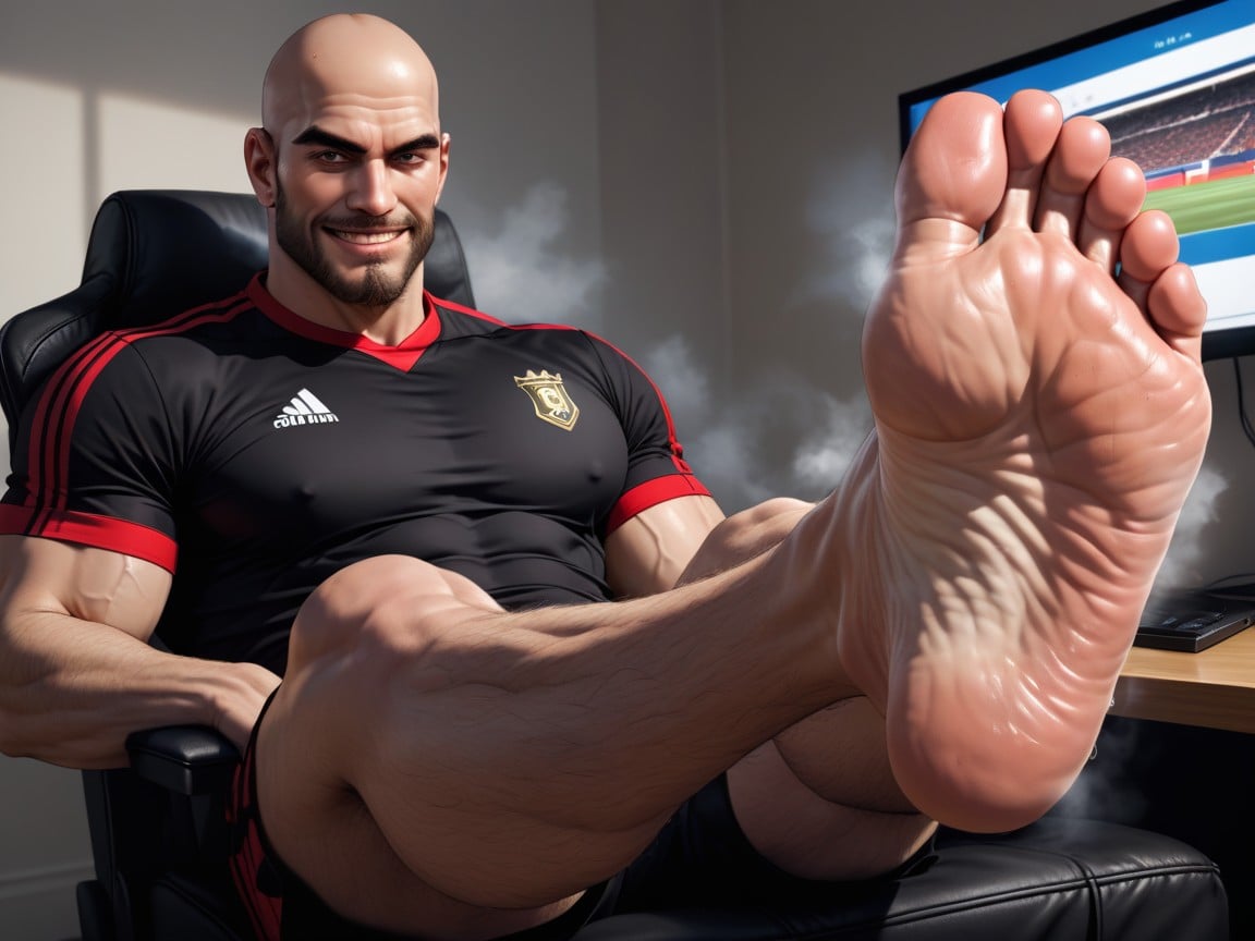 With A Horny Look, 廣角, Manly Feet Soles That Fill The Screen/imageAI同性戀黃片