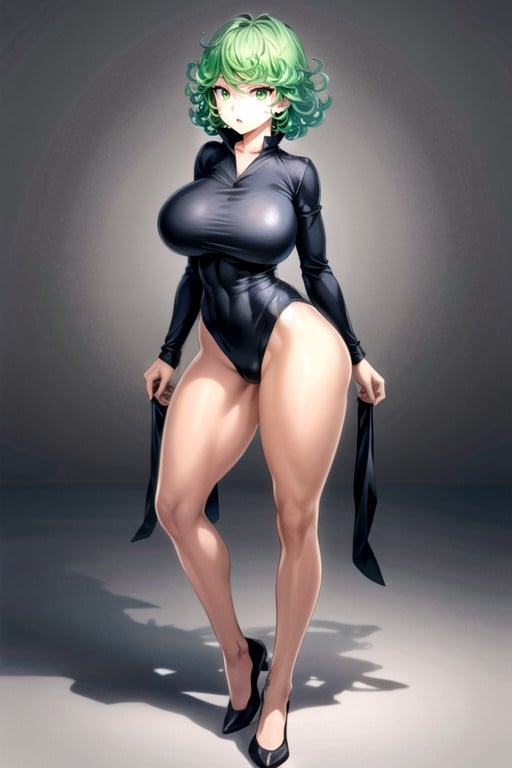 Bunda Grande, Black Swimsuit, Tatsumaki (one Punch Man) Pornografia asiática com IA