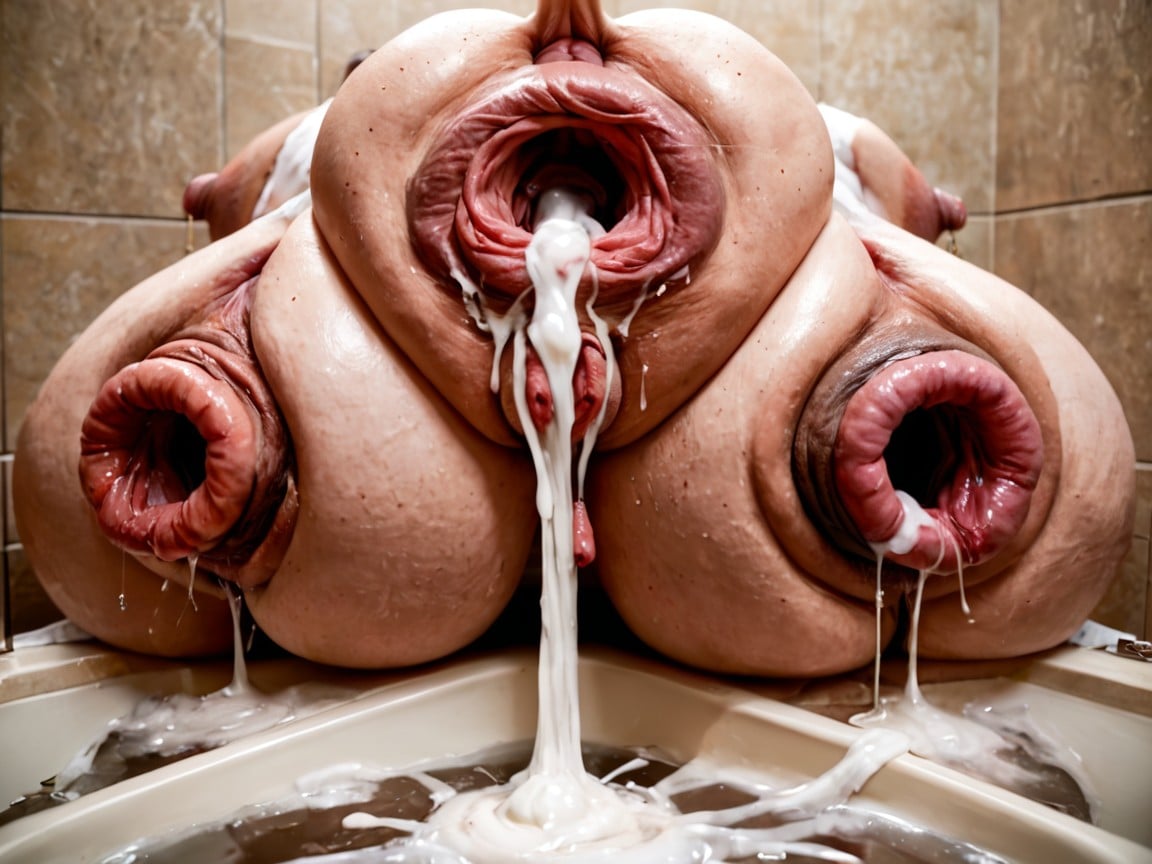 Amorphous Mass Of Tits And Ass, Extreme Wide Anus, Many Hyper Anuses Porno IA