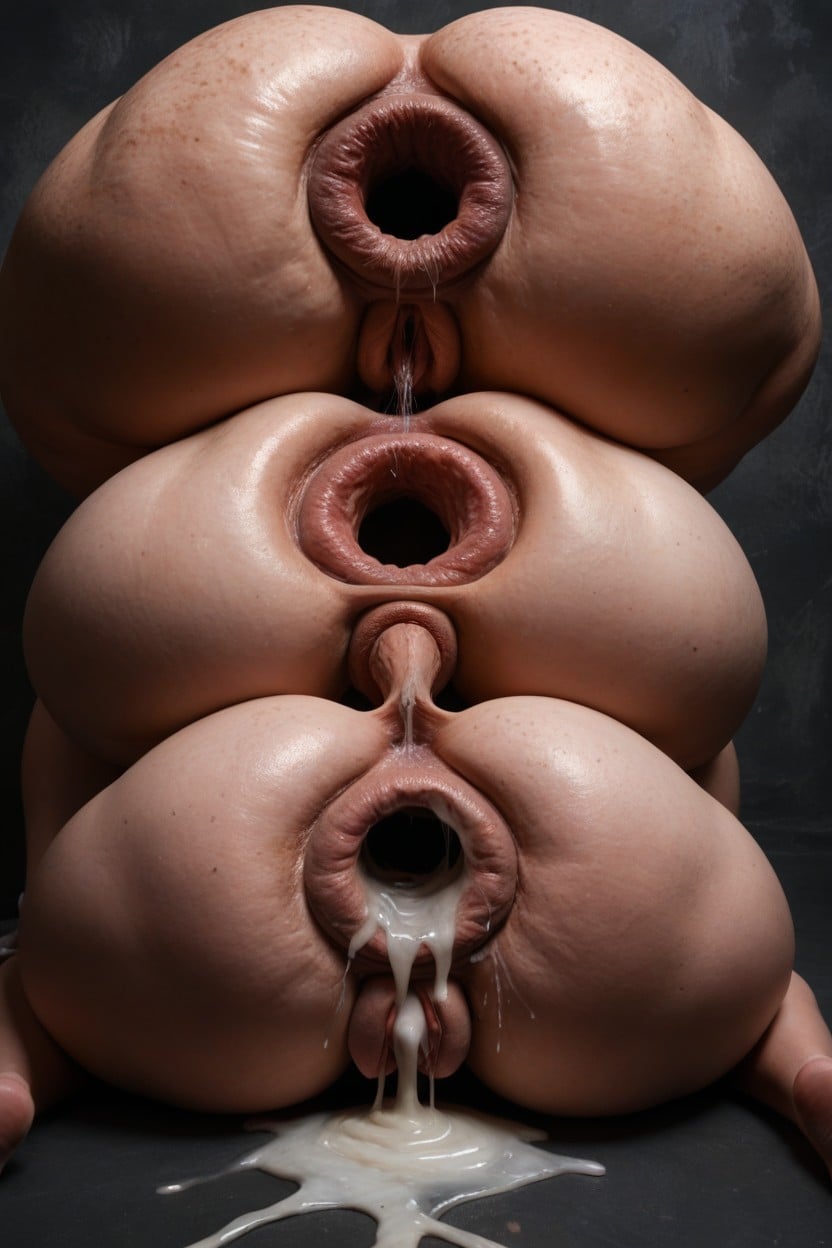 Freckles, Extreme Wide Anus, Hyper Internalorgans AI Porn