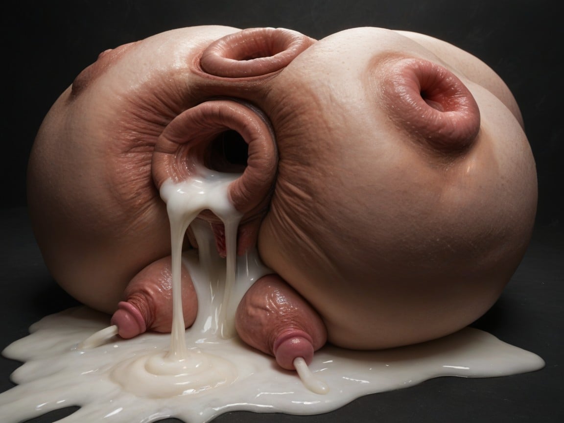 Hyper Internalorgans, Wide Gaping Holes, Freckles AI Porn