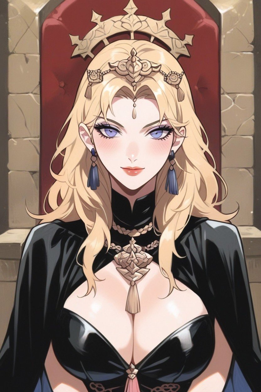 Bust Shot, Female Byleth From Fire Emblem Three Houses, Diadem Hentai AI Porn