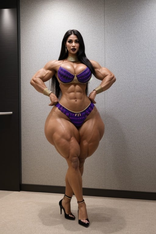 Muscular, Beautiful Goddess, EyelinerHentai IA