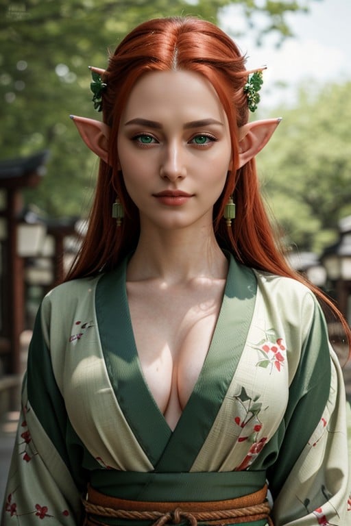 18+, Elf Ears, Red Hair Hentai AI Porn