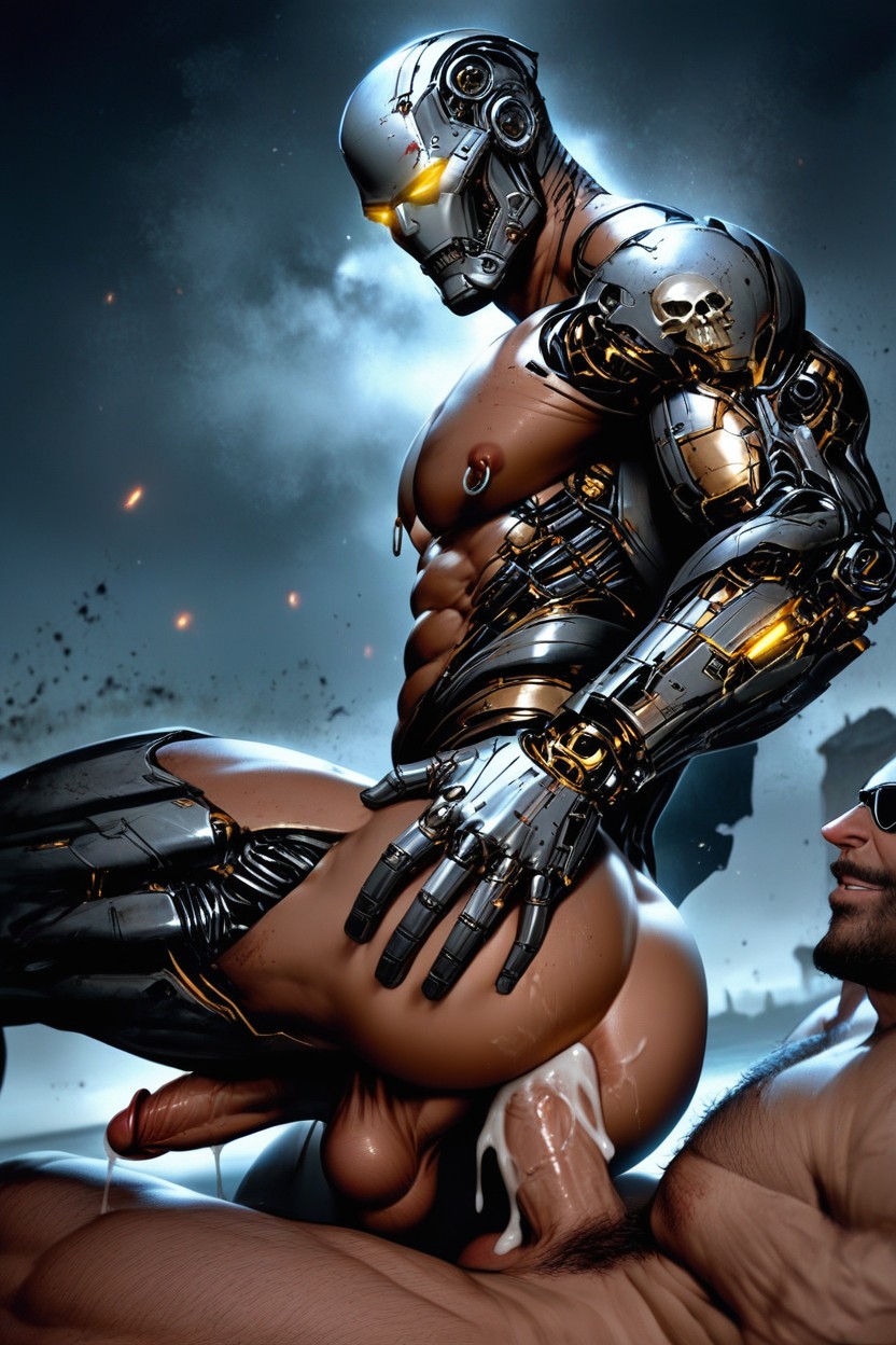 Hands On Ass, Skull Machine, Freckles AI Gay Porn