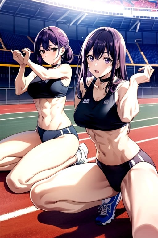 Abs, Yoga, Muscular DefinitionHentai IA