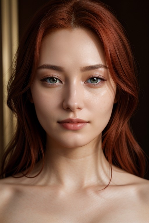 Red Eyes, Red Hair, 18+ Asian AI Porn