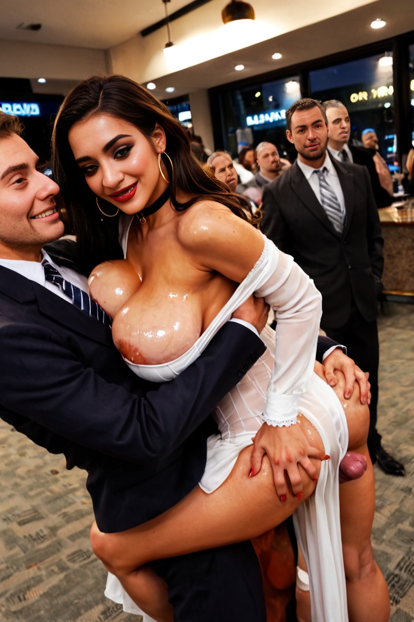 Off Shoulder, Happy Expression, Eyes Half Closed AI Porn