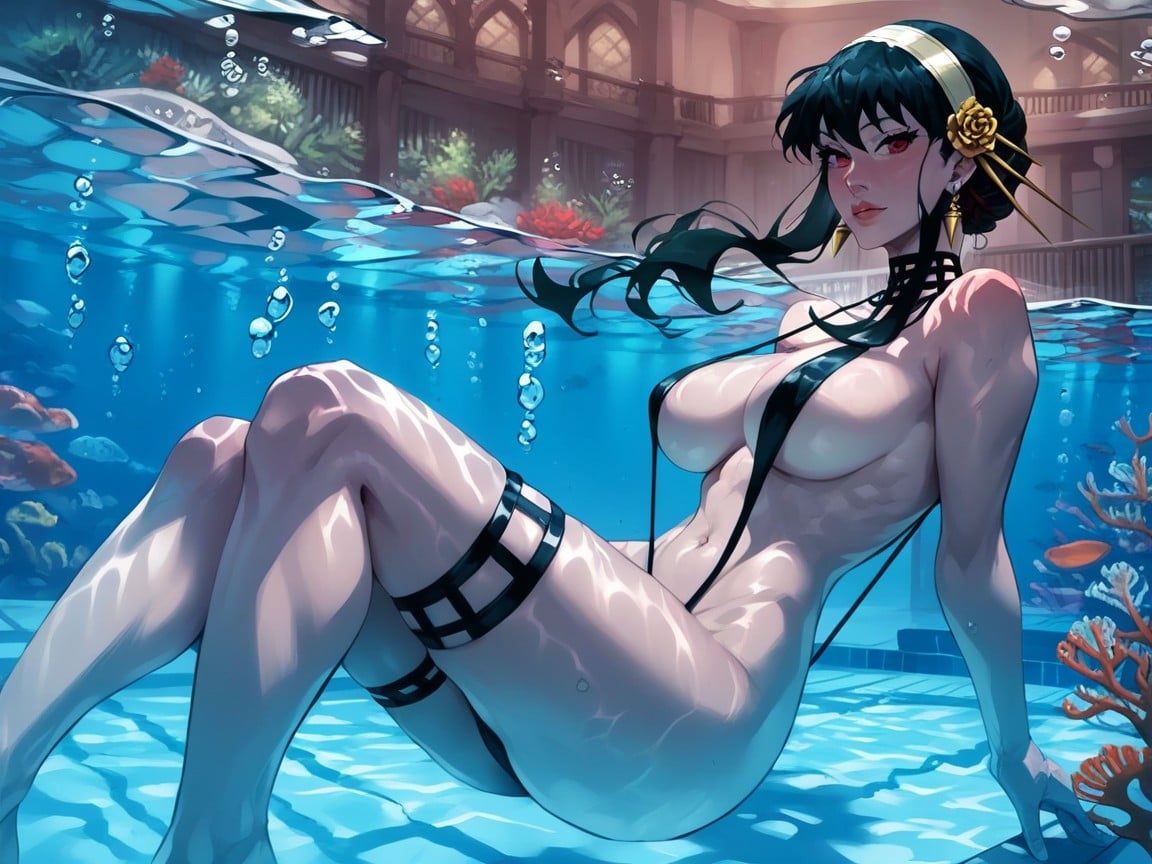 20+, Underwater, Peito Grande Hentai IA pornografia