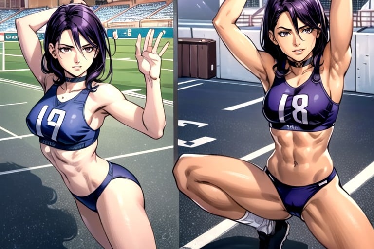 Sports Panties And Crop Top, Mischievous, 漫画ゲイAIポルノ