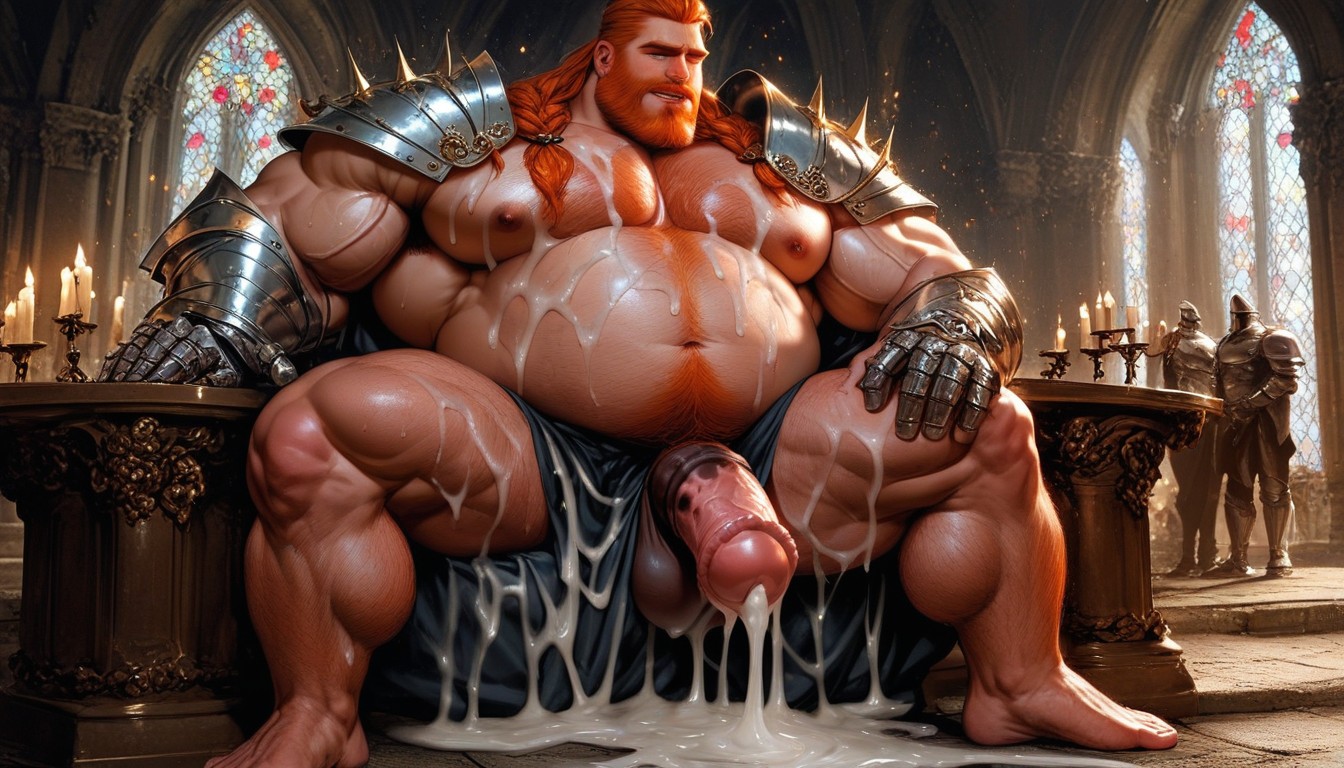 Knight And Prince, Masculine Man, Full Body AI Gay Porn