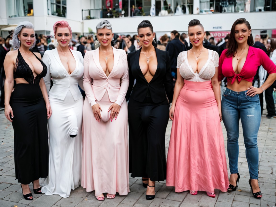 Thick Thigs, Whole Body, Throng Porno IA transsexuelle