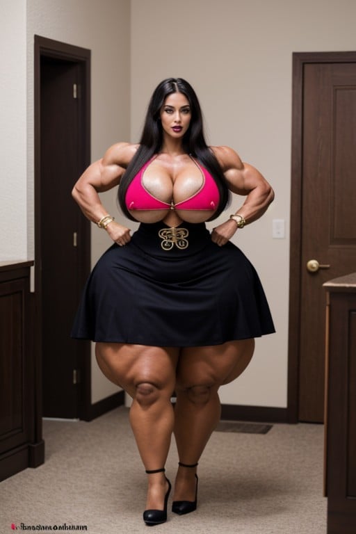 Steroids, Ripped Muscles, Huge Bimbo Pornografia asiática com IA