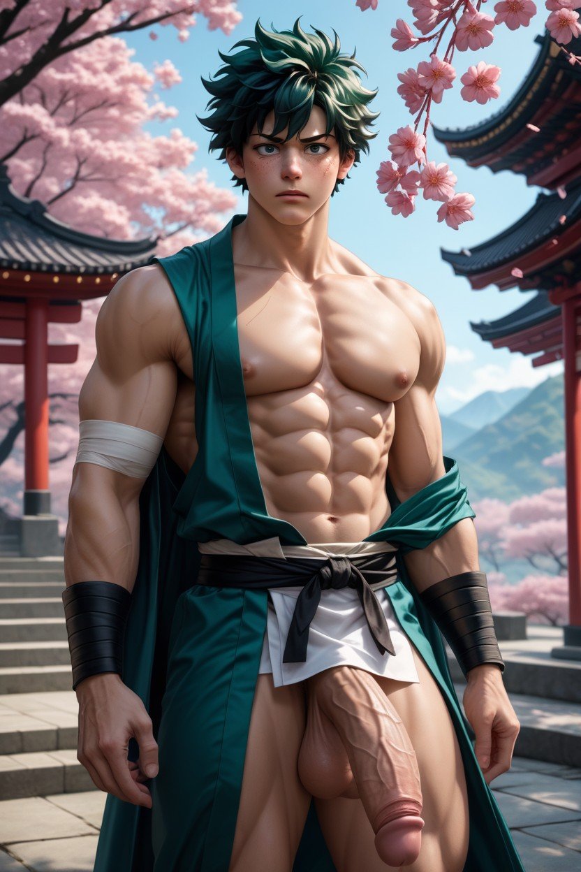 사무라이, Shoulders, Samurai Sword게이 AI 포르노