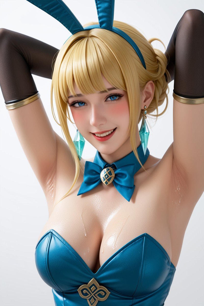 Arms Up, Naughty Sassy Pervert Smile, Fjorm From Fire Emblem아시아 AI 포르노