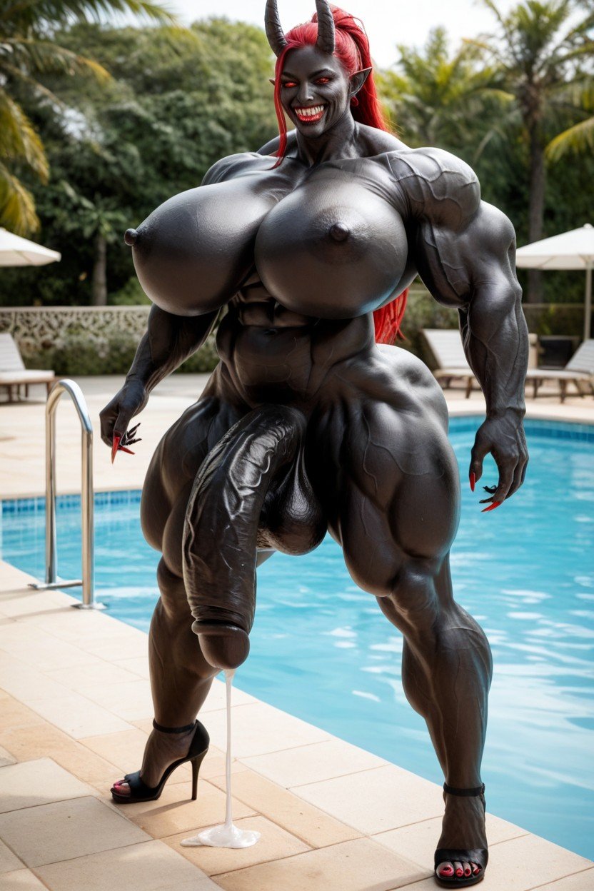 Black Skin, Her Cock Is A Flared Cock, Big Oni HornsPorno gay IA