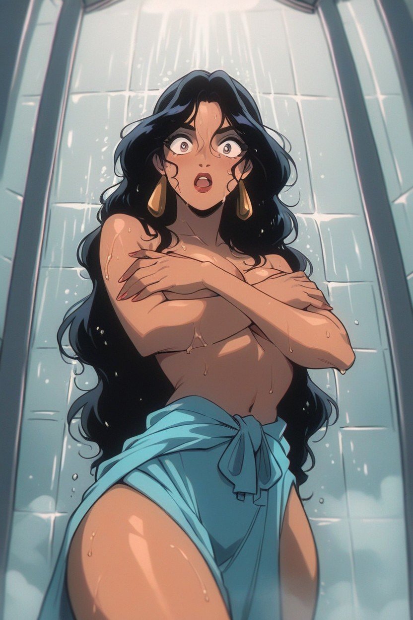 18+, Princess Jasmine From Aladdin, Peito Médio Hentai IA pornografia