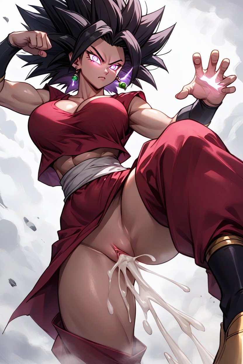 Huge Face, High Kick, Caulifla From Dragon Ball헨타이 AI 포르노