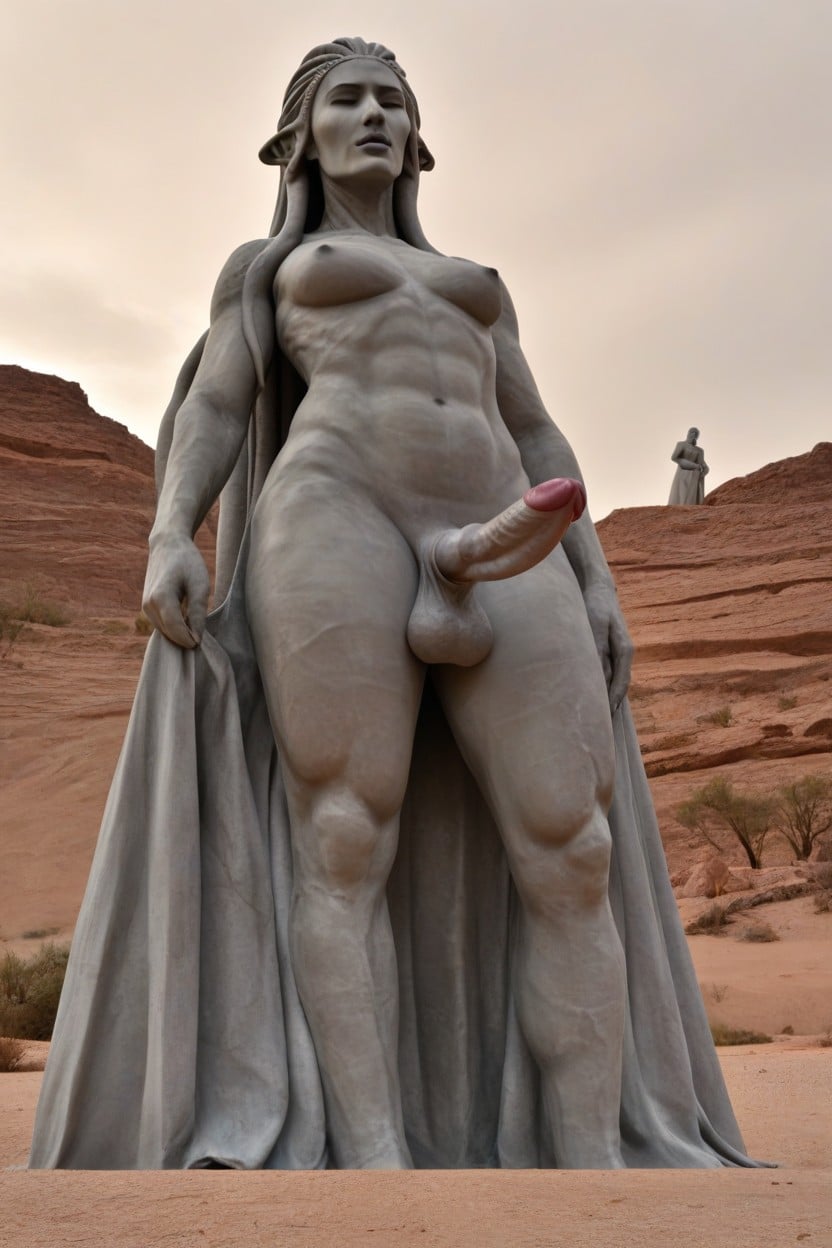 Wasteland, Single Subject, Huge Statue 人妖AI黃片