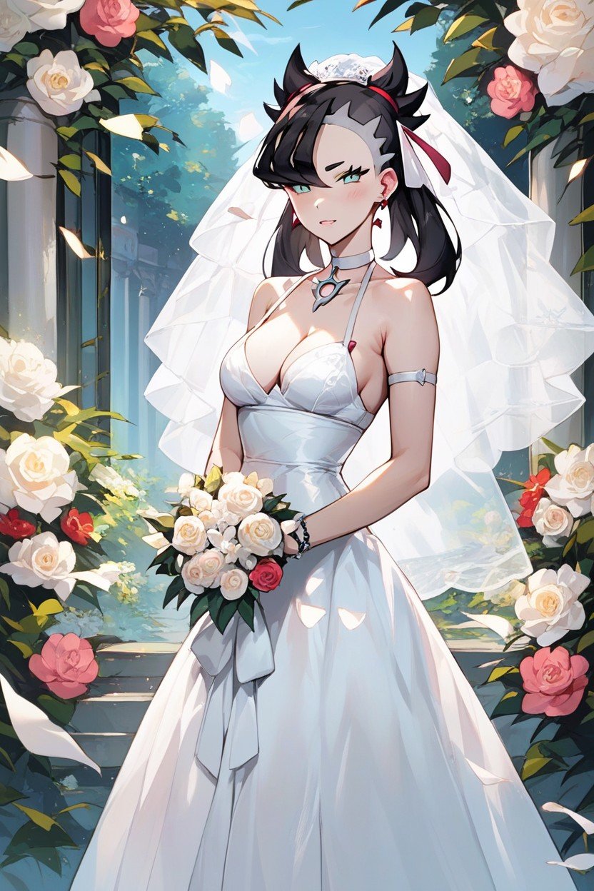 18+, Marnie From Pokemon In A Wedding DressHentai IA