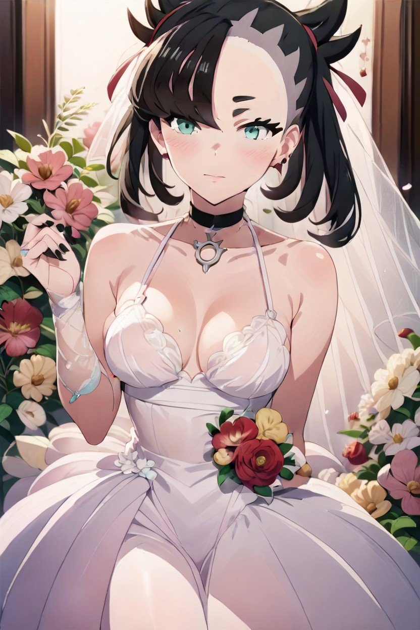 Marnie From Pokemon In A Wedding Dress, 18+ヘンタイAIポルノ