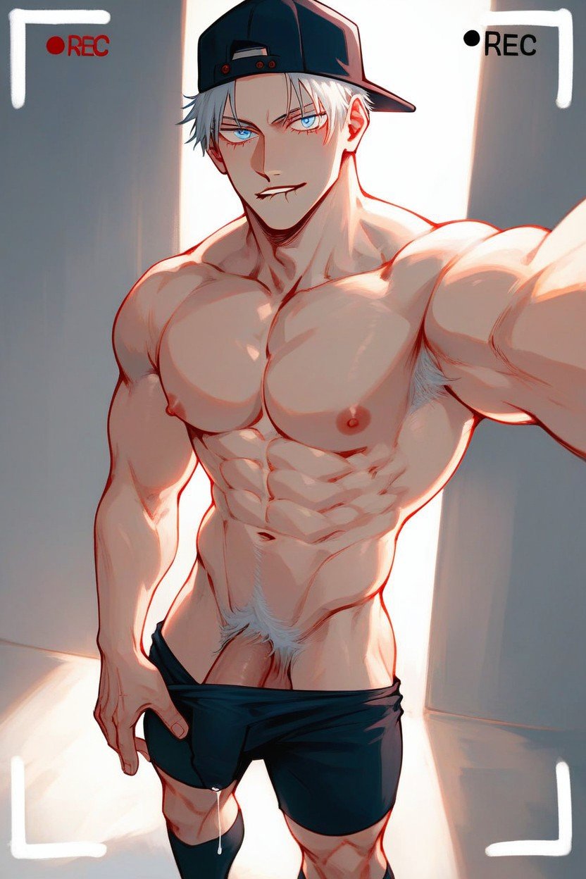 1 Persona, Gray Chest Hair, Extremely MuscularPorno gay IA