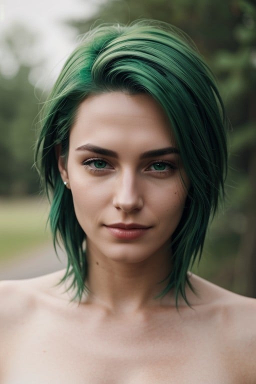 18+, Tatoo, Green Hair Asian AI Porn