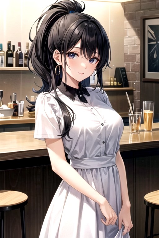 Light Smile, Black Tie, White Dress Shirt Hentai AI Porn