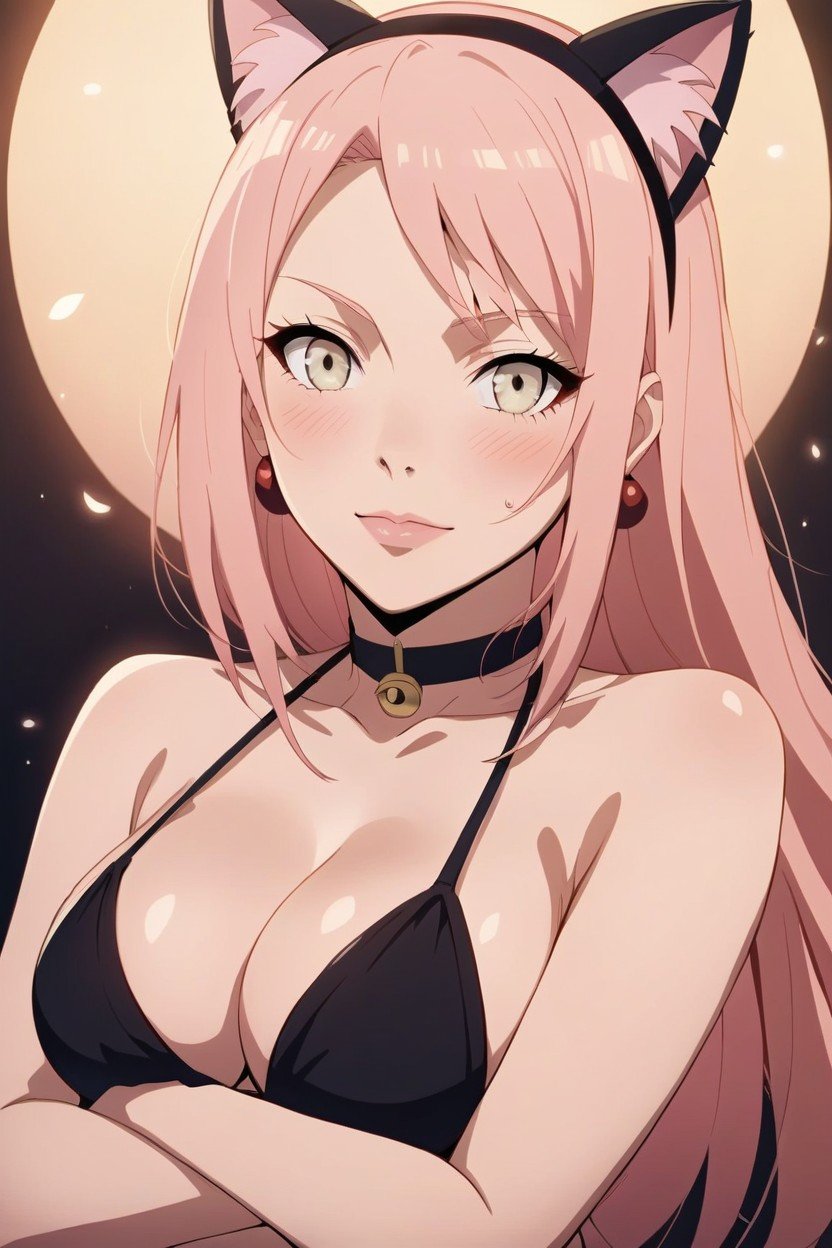 Sakura From Naruto, 18+, Orelhas De Gato Hentai IA pornografia