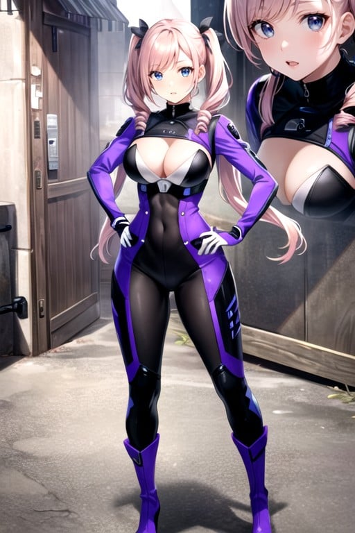 巨臀, Purple Bows In Hair, 大乳AI黃漫