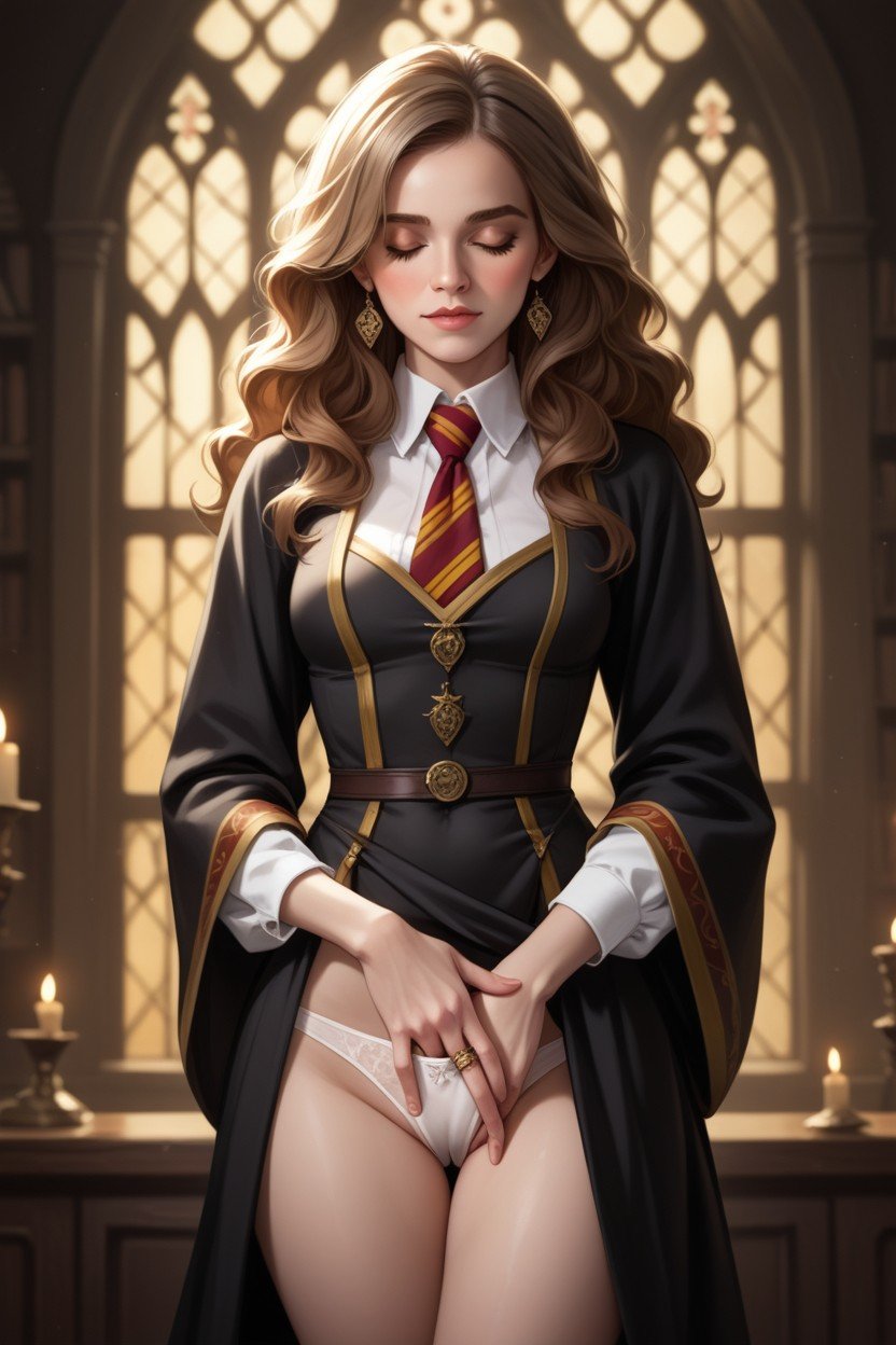 正面図, 側面図, Hermione Granger From Harry PotterヘンタイAIポルノ