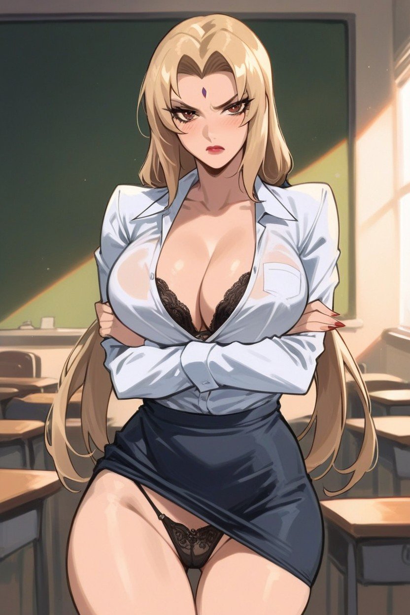 Office Skirt, 18+, DégoûtéHentai IA