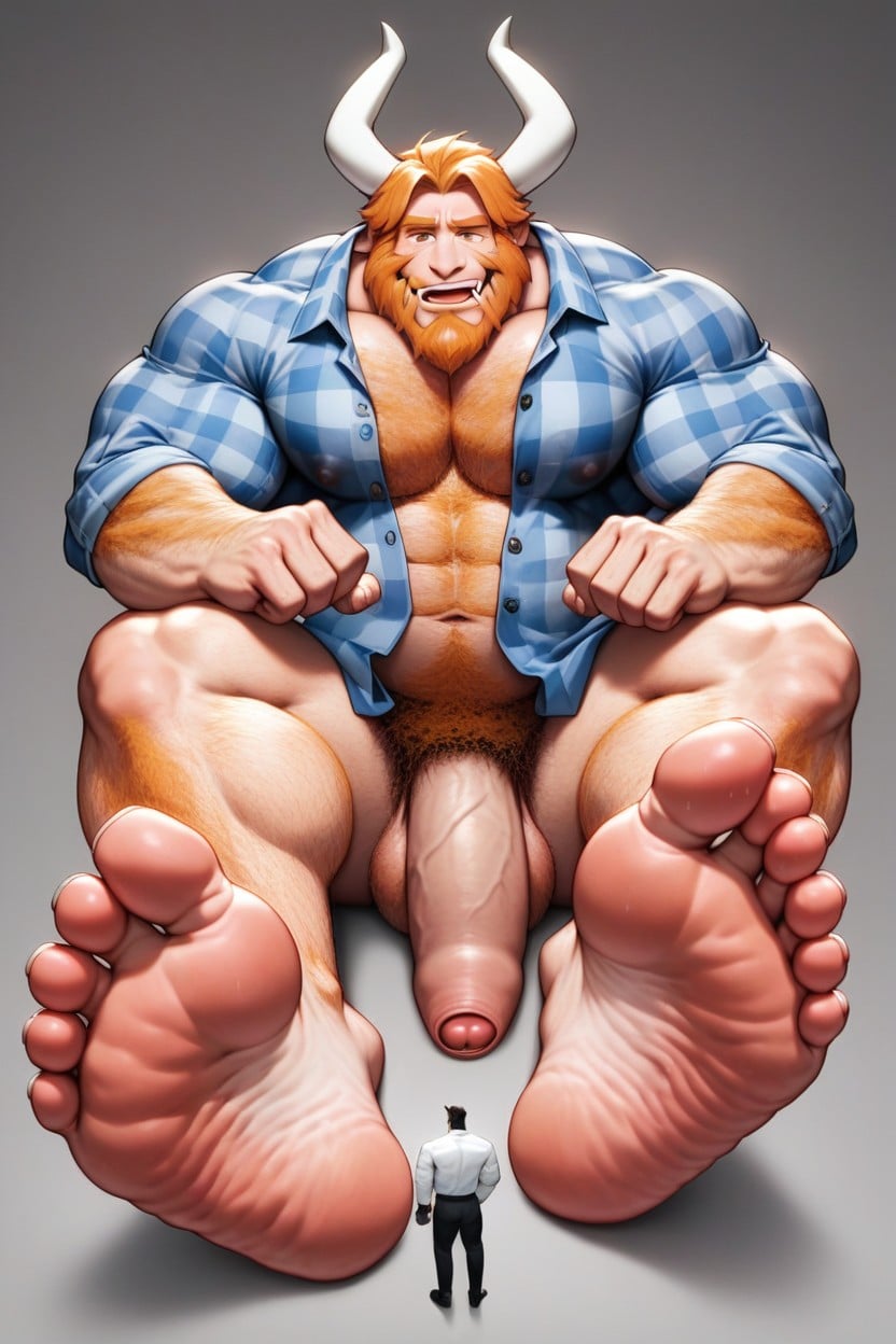 Big Hairy Hands, Licking Feet, Hyper Feet AI Gay Porn