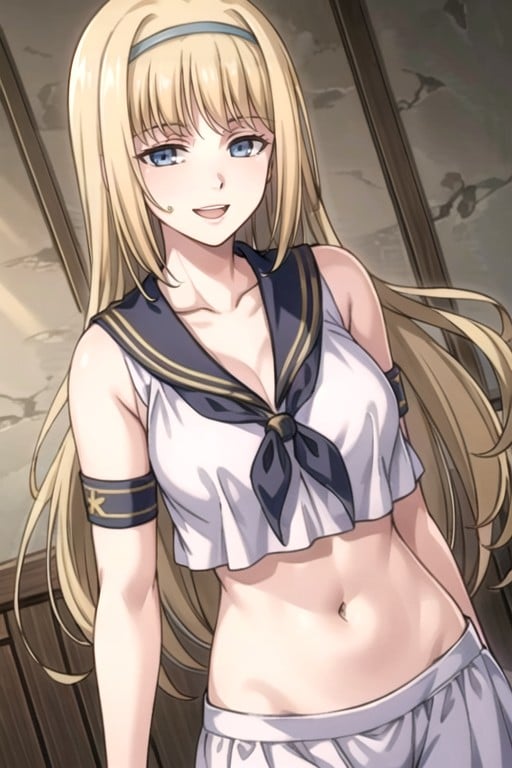 Navel Exposed, Sailor Uniform, Thick Lines AI Gay Porn