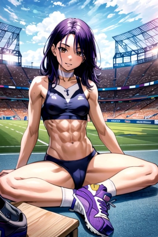 Abs, Brown Eyes, 漫画ゲイAIポルノ