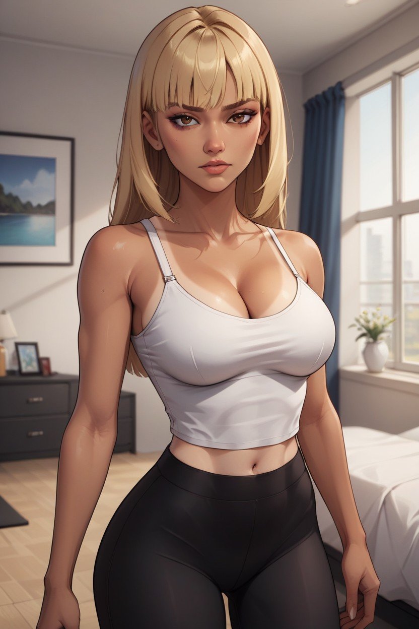 Blonde Hair, Bust Shot, Dreamworks D Animation Style AI Gay Porn