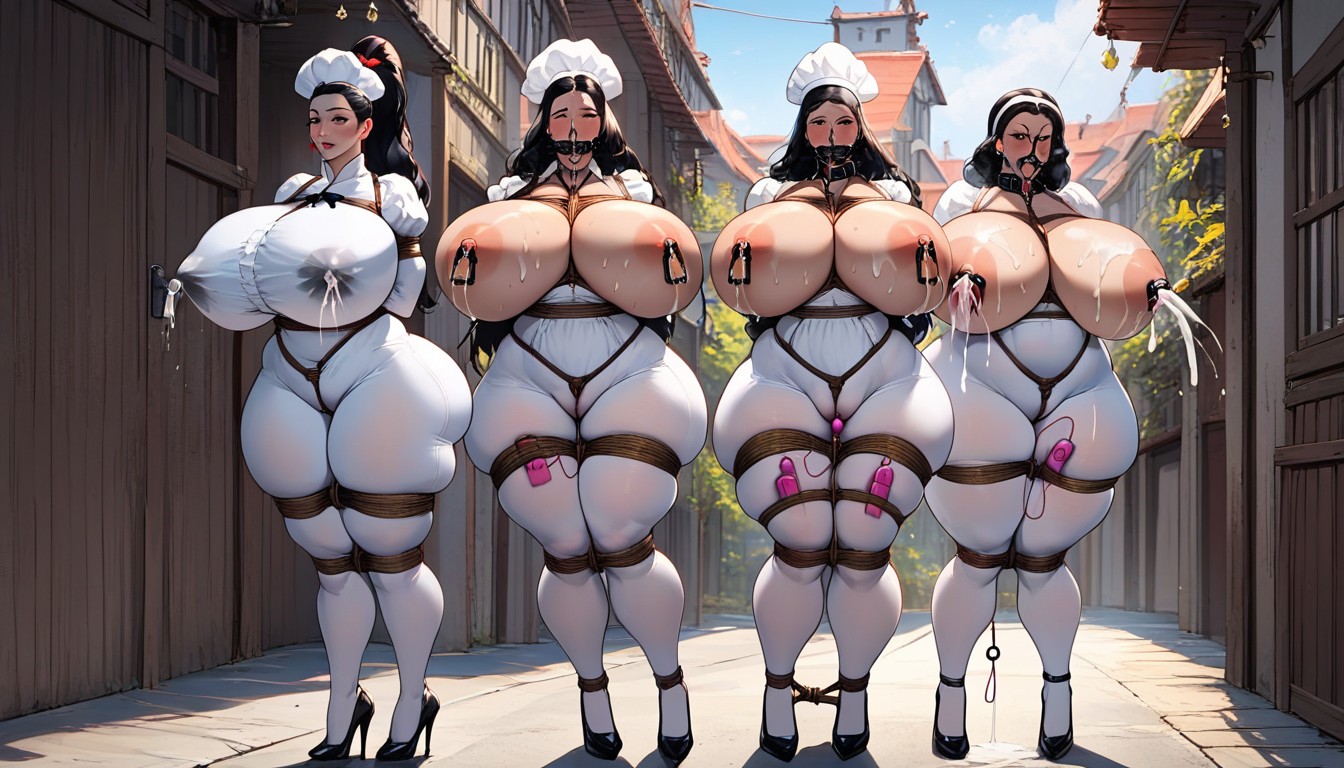 Most Beautiful, Form Fitting Clothes, Gigantic Anal Beads AI Porn