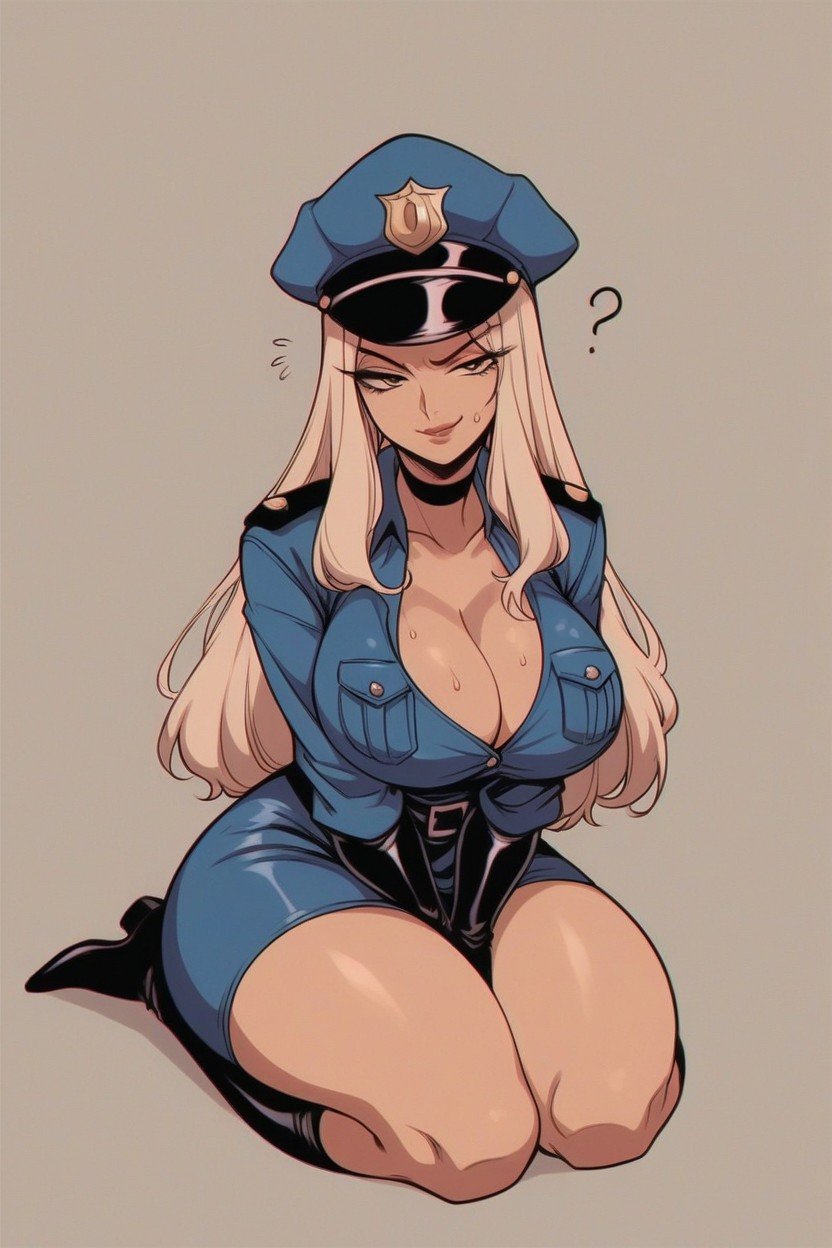 Naked Only In A Uniform, Tight Black Dress, Medium Round AssHentai IA