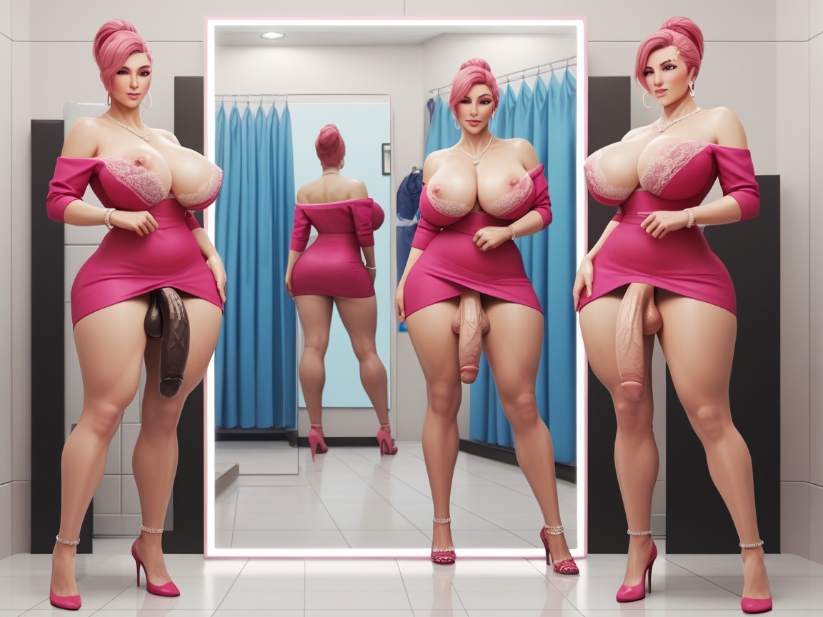 Erected Face, Немка, Deep Neckline Транссексуалы AI порно