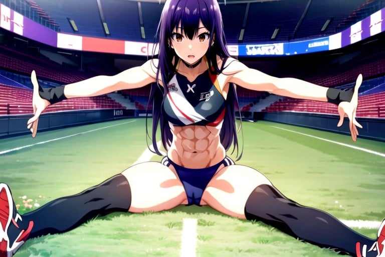 Detailed Background Of A Stadium For Athletes, Split , Culo PequeñoHentai IA