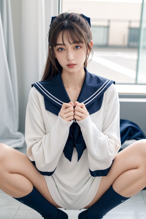 18+, Sailor Uniform, Pet Pose Asian AI Porn