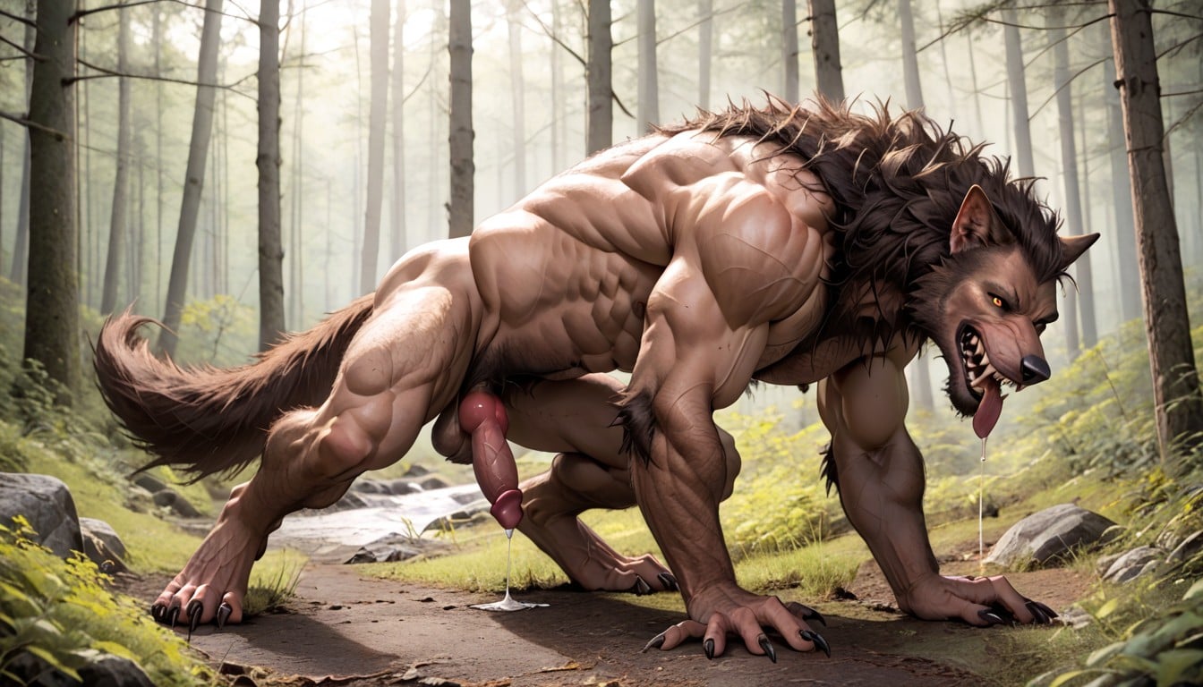Veiny, Moist, Hairy Chest And Abdominal Muscles AI Gay Porn