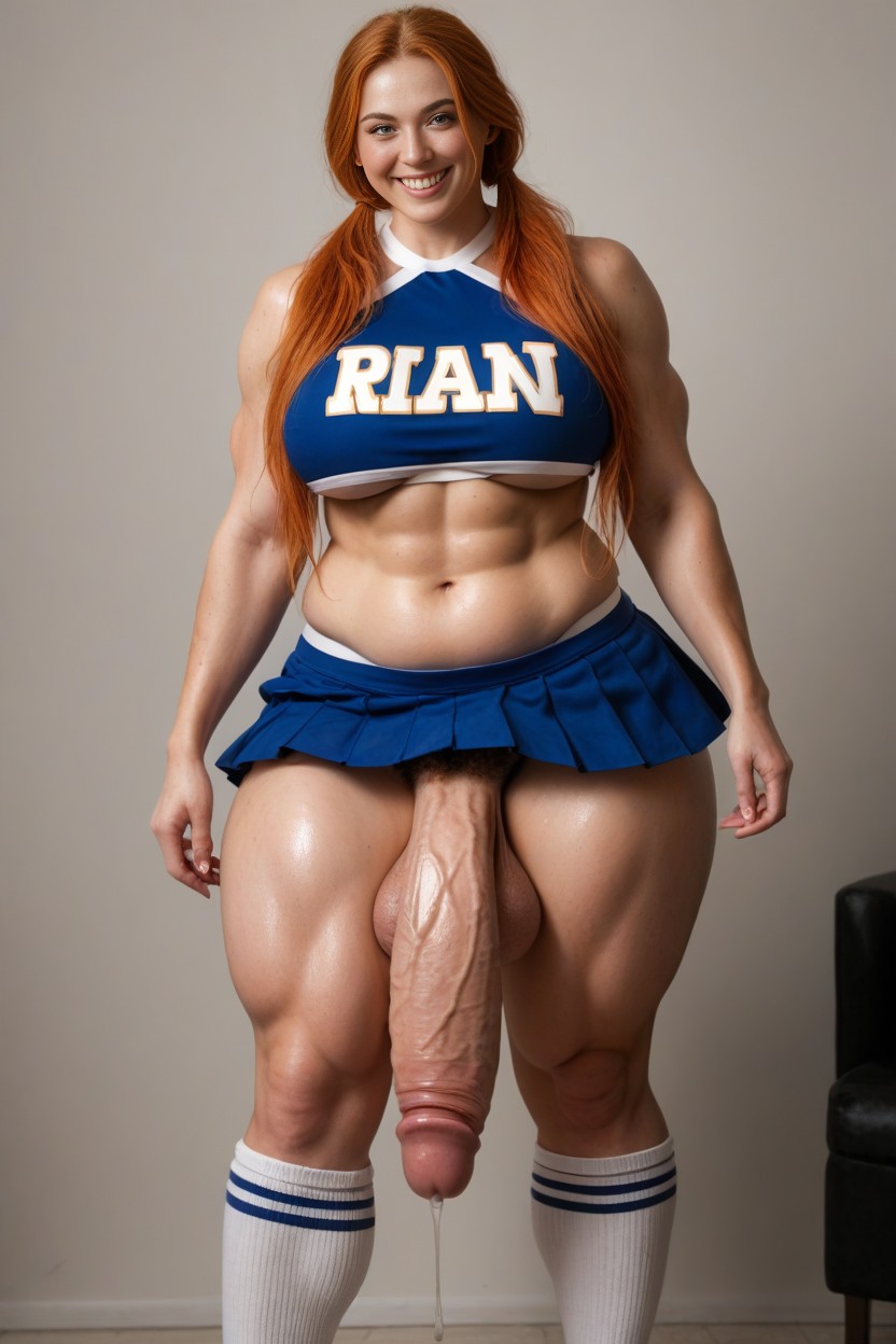 Hyper Gigantic Cock Glans, Ginger Hair In High Pigtails, 18+ AI Porn