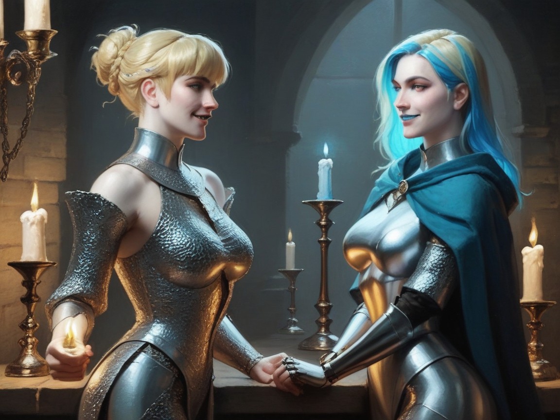 Nsfw, Medieval Bar Background, Tight Round Ass AI Porn