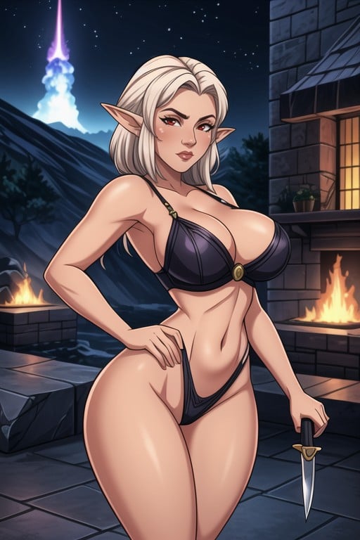 Dark Elf From Skyrimdunmer, 하드 섀도우, 18+헨타이 AI 포르노