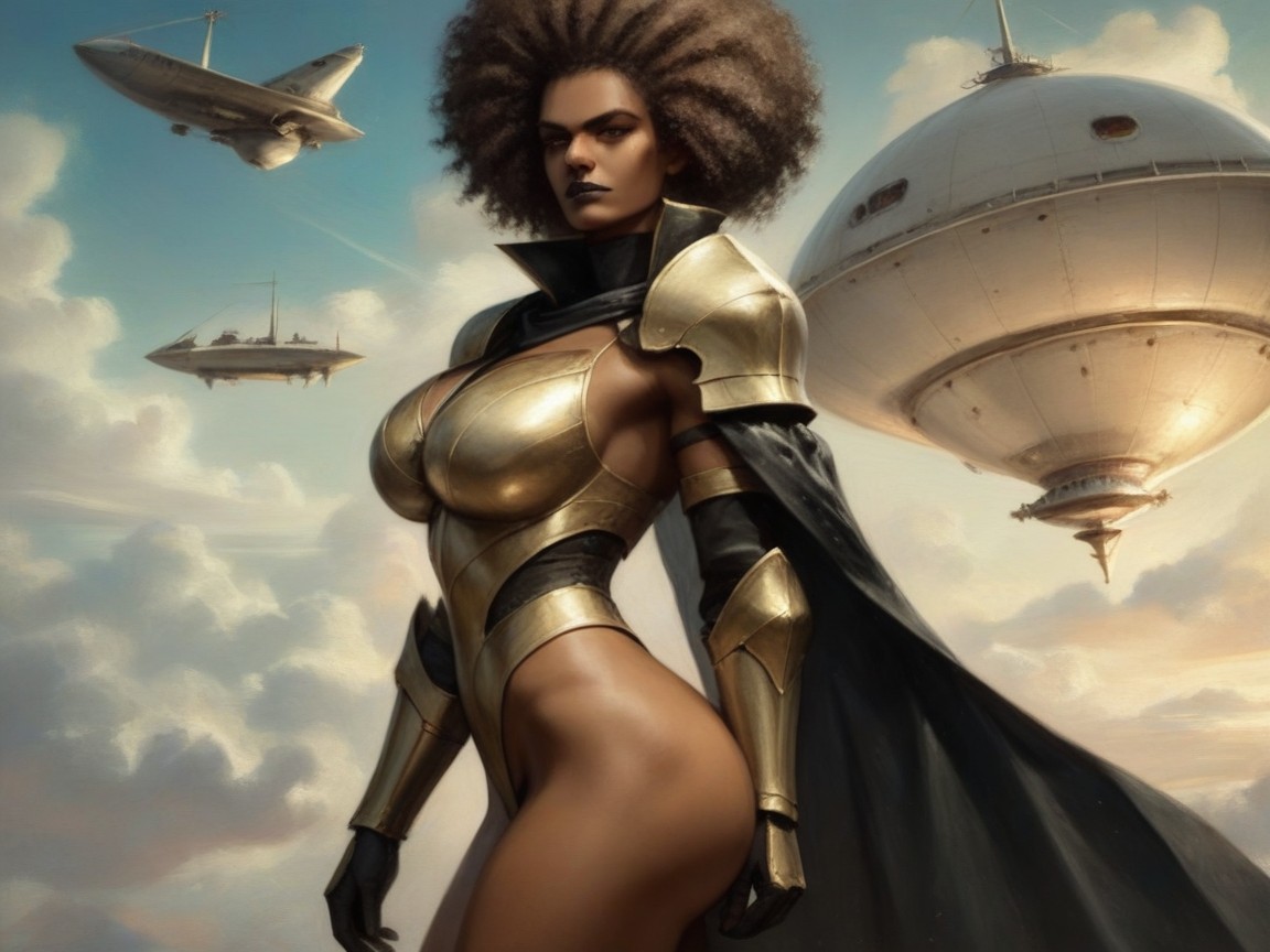 Snatched Waist, One Woman, Serious Face AI Porn